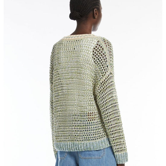 Young Ideas/Henmores - Liuto Mouline Crew Neck Jumper - 001 Green - XS