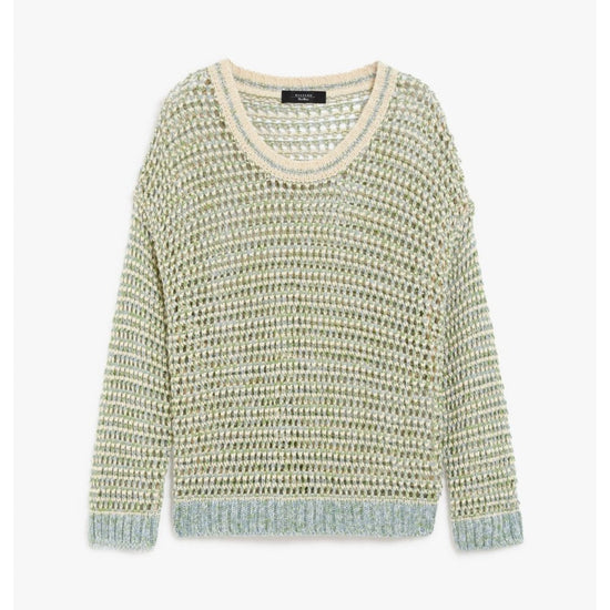 Young Ideas/Henmores - Liuto Mouline Crew Neck Jumper - 001 Green - XS