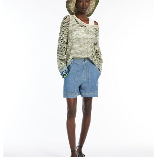 Young Ideas/Henmores - Liuto Mouline Crew Neck Jumper - 001 Green - XS