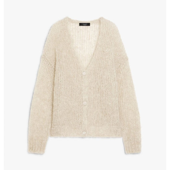 Young Ideas/Henmores - Messina V Neck Cardigan - 003 Sand - XS