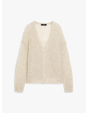 Young Ideas/Henmores - Messina V Neck Cardigan - 003 Sand - XS