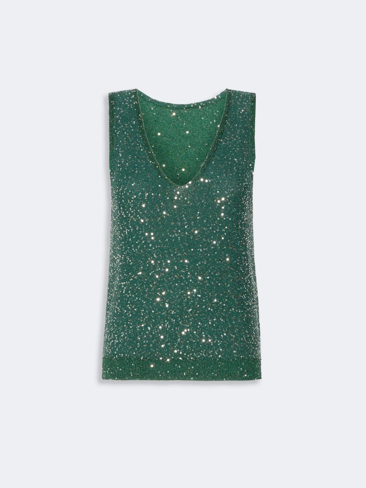 Young Ideas & Henmores -Milord Sequin Tank Top -002 Green -XS