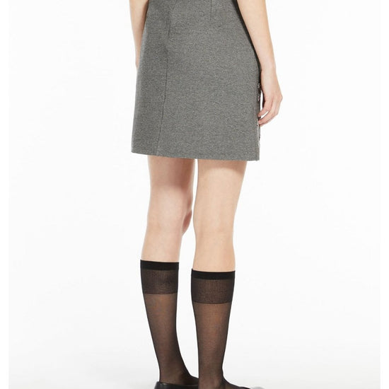 Young Ideas/Henmores - Monza Diamante Detail Jersey Skirt - 002 Grey - XS
