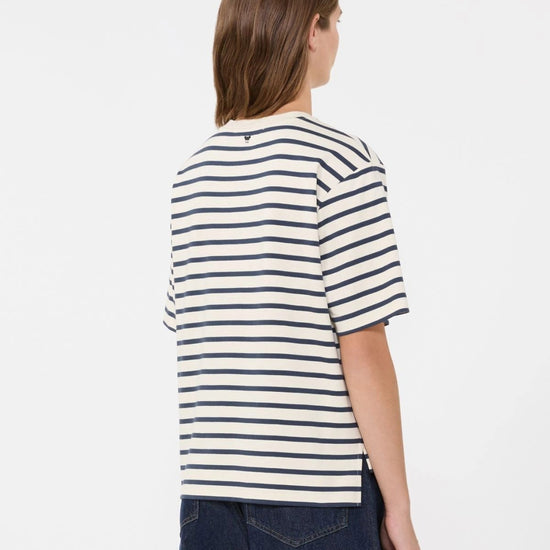Young Ideas/Henmores - Multid Short Sleeve T-Shirt - 004 Navy Pinstripe - XS