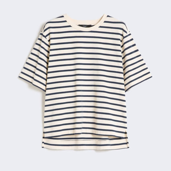 Young Ideas/Henmores - Multid Short Sleeve T-Shirt - 004 Navy Pinstripe - XS
