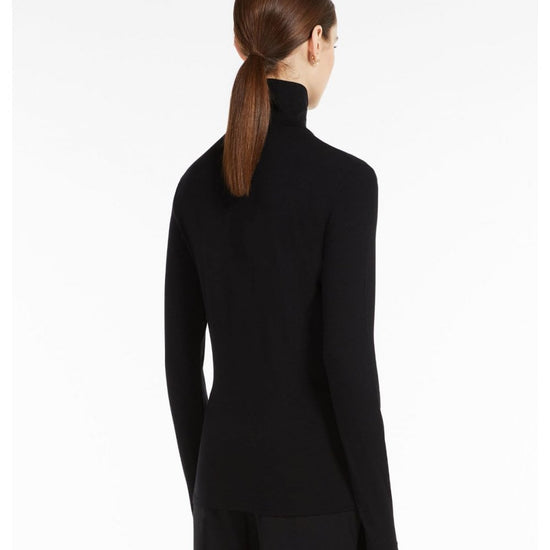 Young Ideas/Henmores - Multif Jersey Roll Neck Top - 001 Chocolate - S