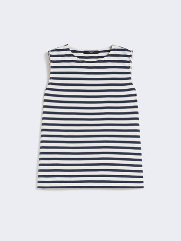 Young Ideas/Henmores - Multih Striped Sleevless Jersey Top - 011 Navy Pinstripes - XS