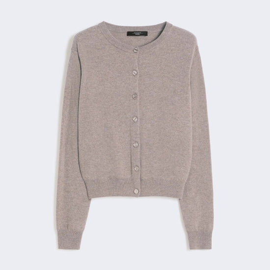 Young Ideas/Henmores - Nebbia Cashmere Mix Cardigan - 002 Turtledove - XS