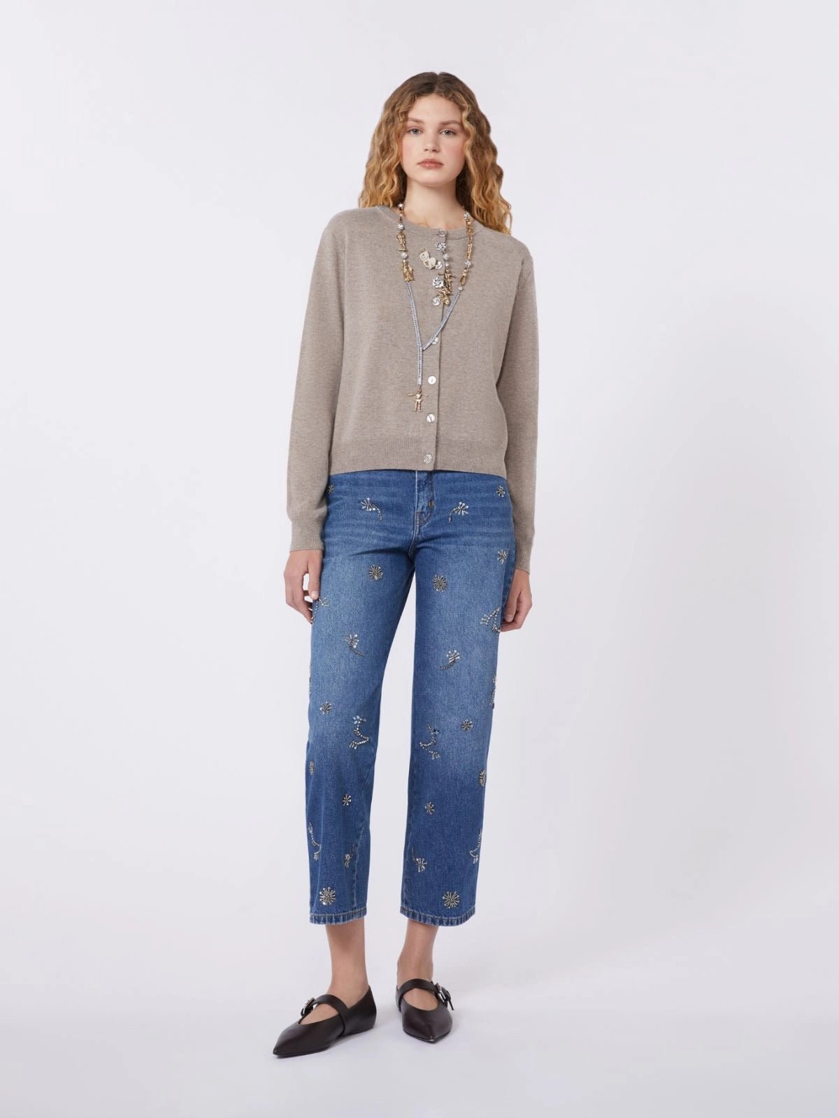 Young Ideas/Henmores - Nebbia Cashmere Mix Cardigan - 002 Turtledove - XS