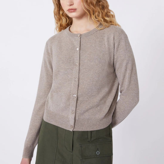 Young Ideas/Henmores - Nebbia Cashmere Mix Cardigan - 002 Turtledove - XS