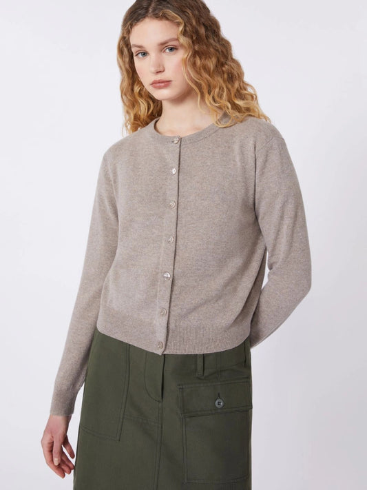 Young Ideas/Henmores - Nebbia Cashmere Mix Cardigan - 002 Turtledove - XS