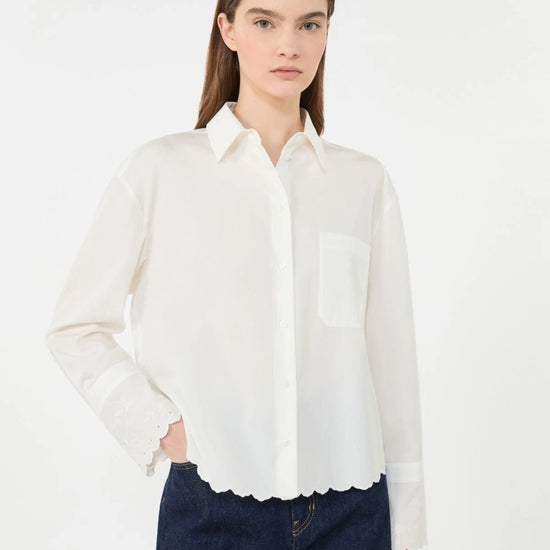 Young Ideas/Henmores - Neutro Emnbroidered Detail Shirt - 004 Ivory - 8