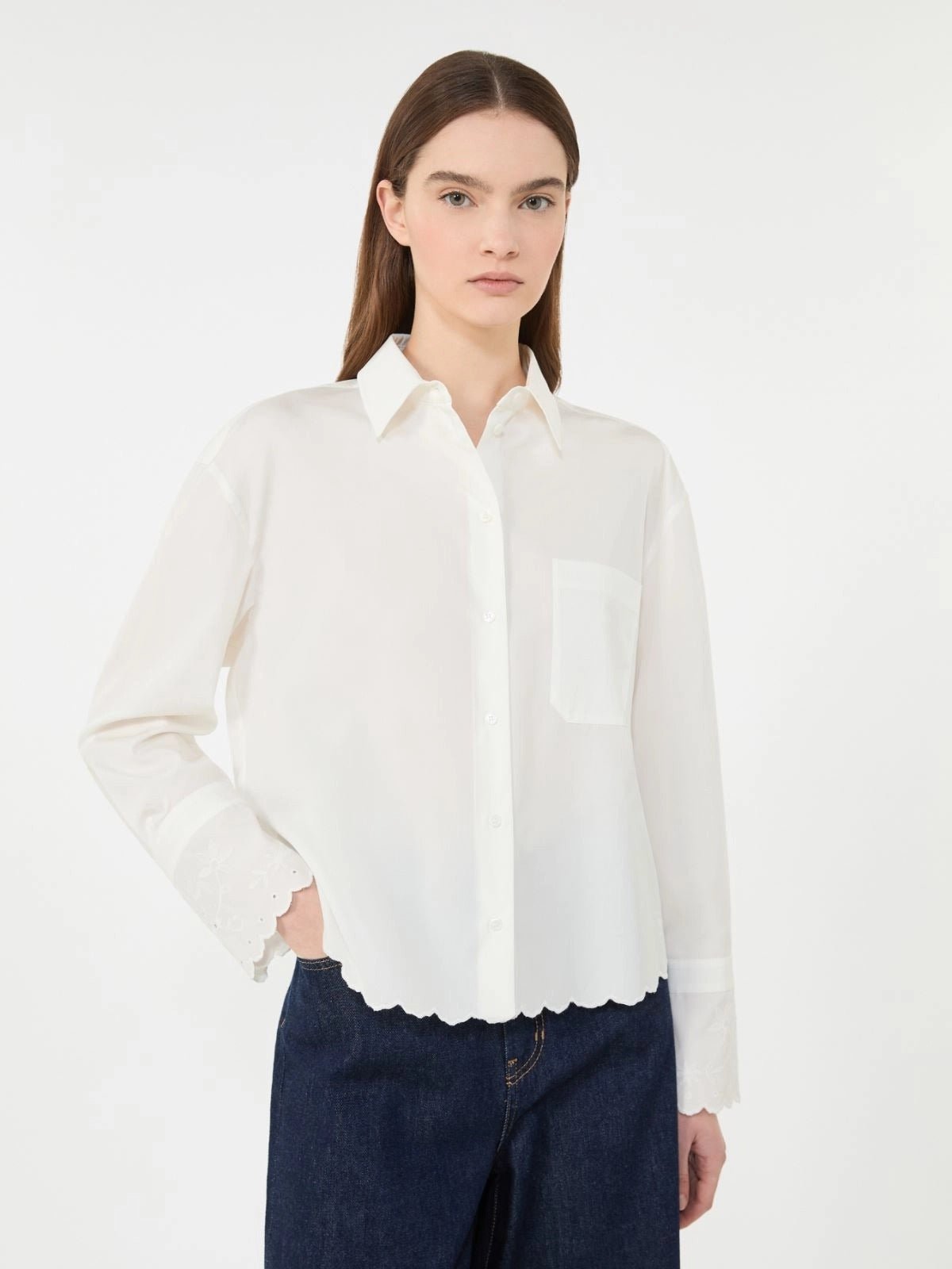 Young Ideas/Henmores - Neutro Emnbroidered Detail Shirt - 004 Ivory - 8