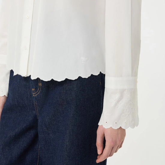 Young Ideas/Henmores - Neutro Emnbroidered Detail Shirt - 004 Ivory - 8