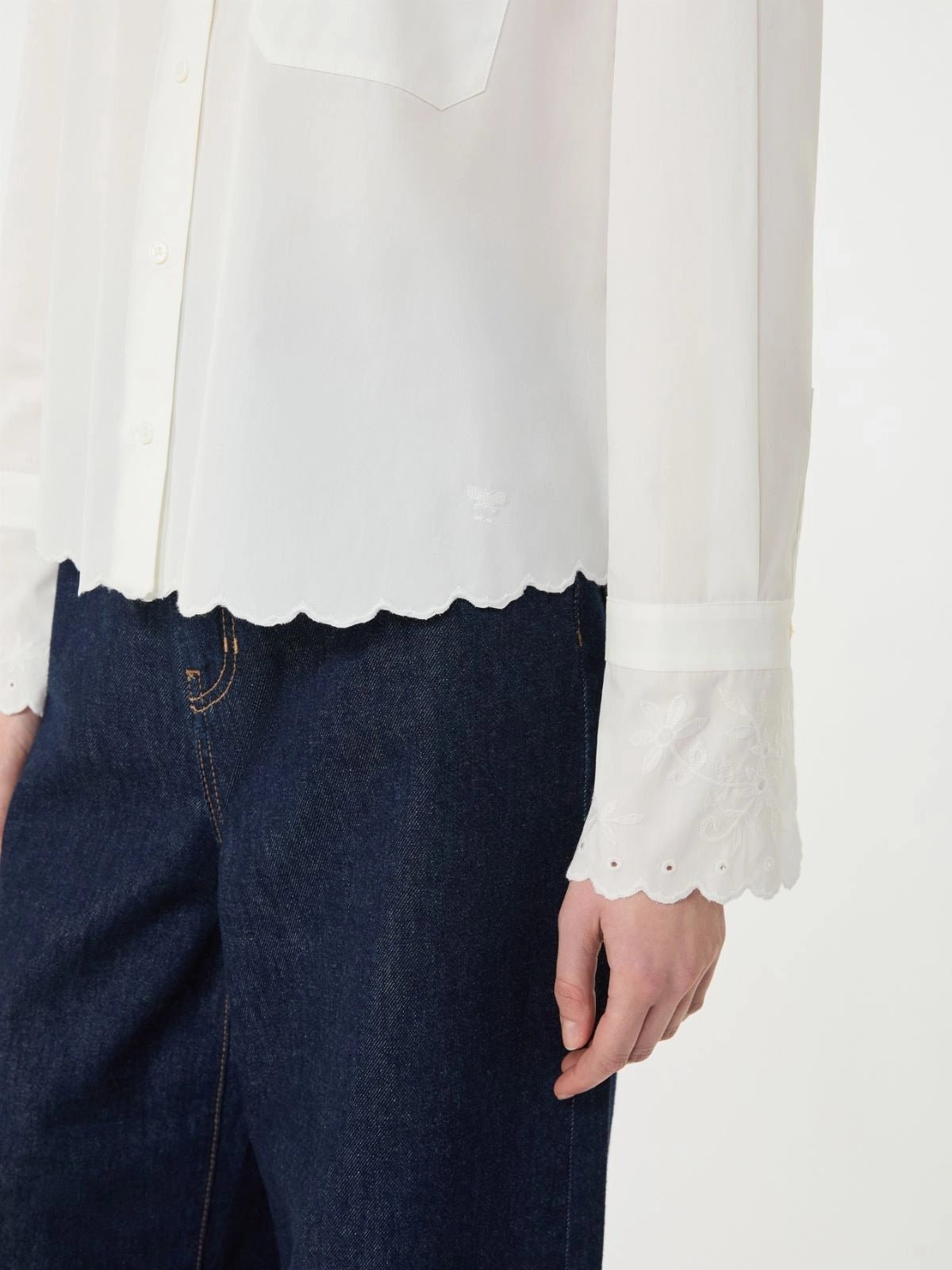 Young Ideas/Henmores - Neutro Emnbroidered Detail Shirt - 004 Ivory - 8