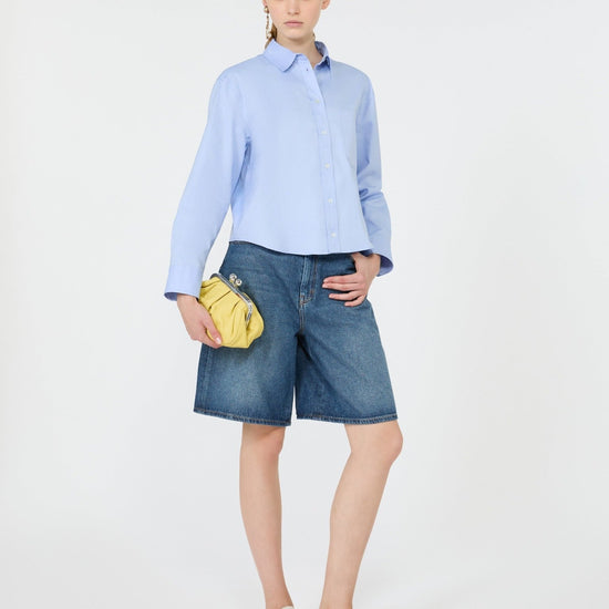 Young Ideas & Henmores -Nuoro Crop Shirt -002 Light Blue -6