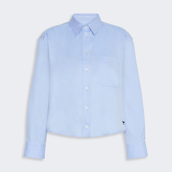 Young Ideas & Henmores -Nuoro Crop Shirt -002 Light Blue -6
