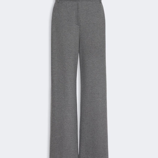 Young Ideas & Henmores -Orata Jersey Straight Leg Trouser -005 Light Grey -XS