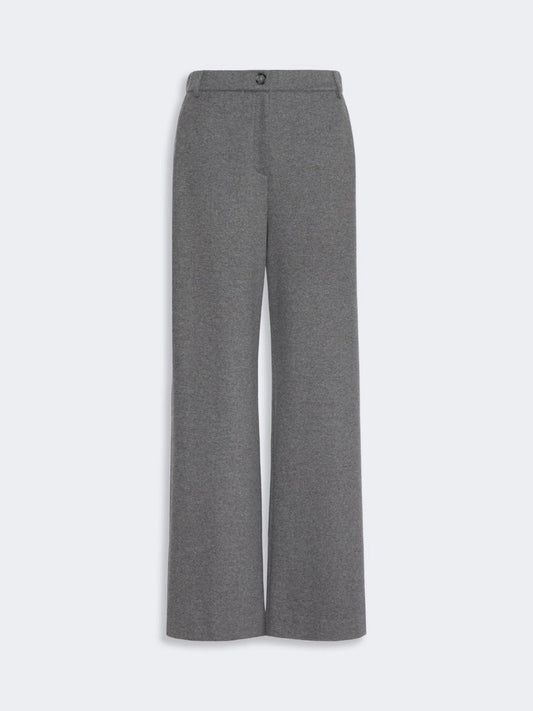 Young Ideas & Henmores -Orata Jersey Straight Leg Trouser -005 Light Grey -XS