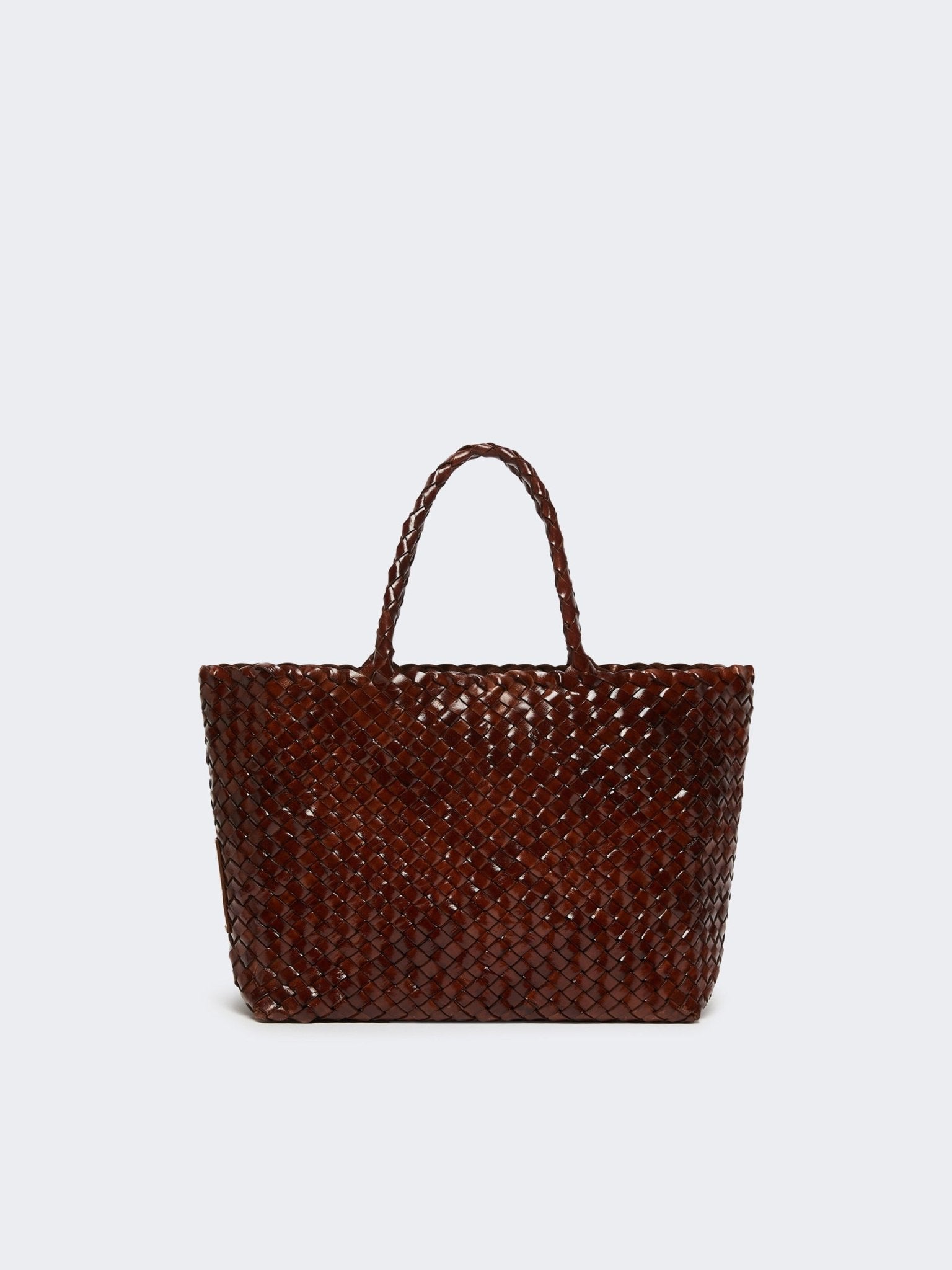 Young Ideas & Henmores - Orli Buffalo Braided Tote Bag - 001 Tobacco - OS
