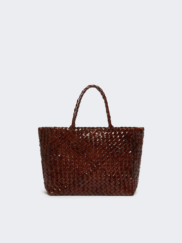 Young Ideas & Henmores - Orli Buffalo Braided Tote Bag - 001 Tobacco - OS