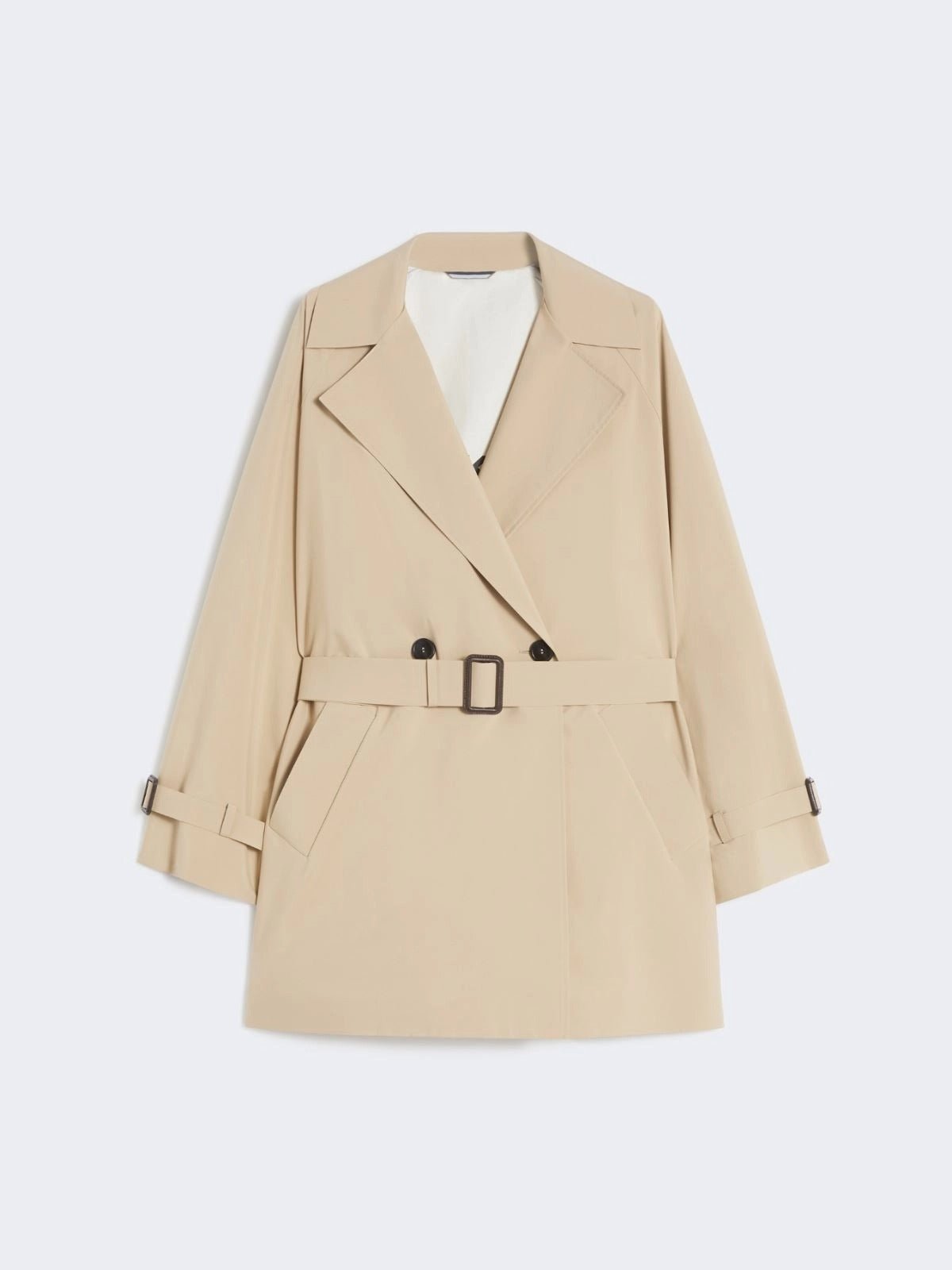Young Ideas/Henmores - Ovatta Short Trench Coat - 001 Beige - 6