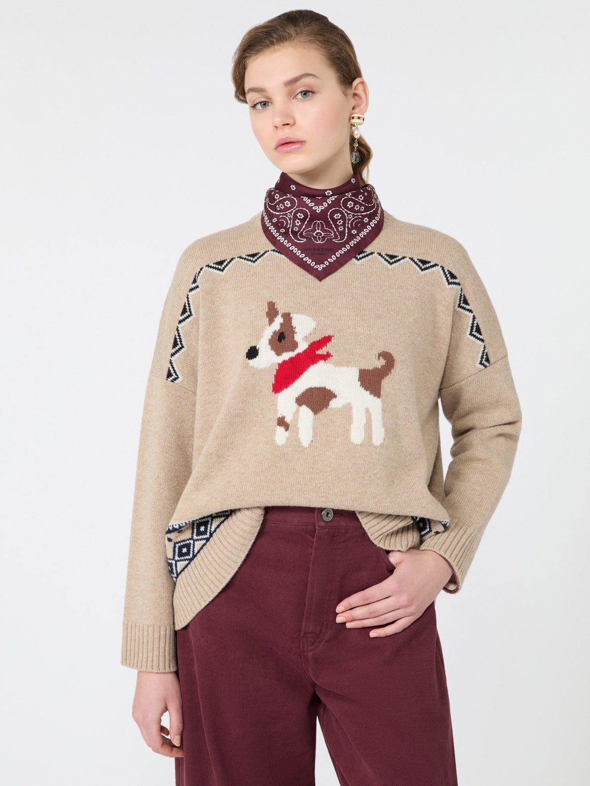 Young Ideas & Henmores -Pavidi Dog Jumper -008 Sand -XS