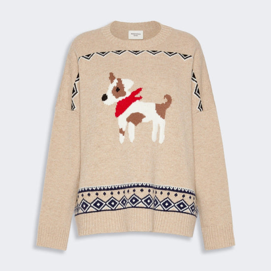 Young Ideas & Henmores -Pavidi Dog Jumper -008 Sand -XS