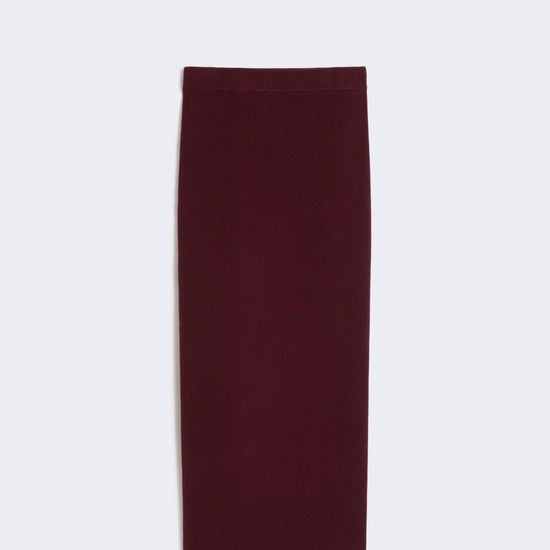 Young Ideas/Henmores - Pinza Knitted Midi Skirt - 006 Bordeaux - S