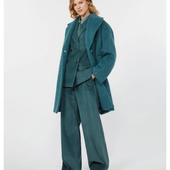 Young Ideas/Henmores - Rada Textured Midi Coat - 008 Oil - 8