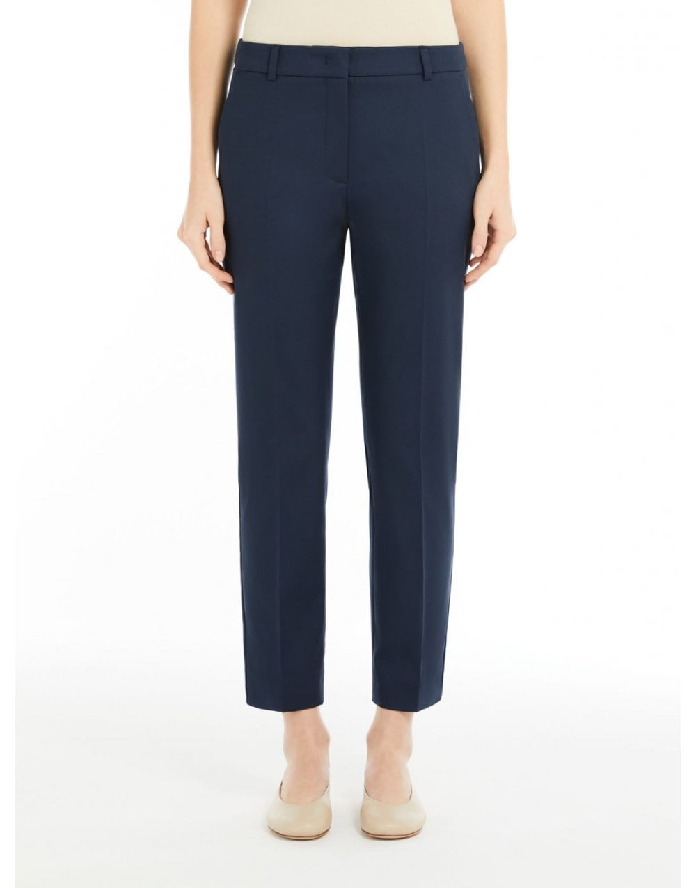 Young Ideas/Henmores - Rana Straight Leg Trouser - 004 Navy - 8