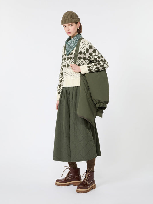 Young Ideas & Henmores -Ranch Geometric Pattern Jumper -001 Khaki/Ecru -XS