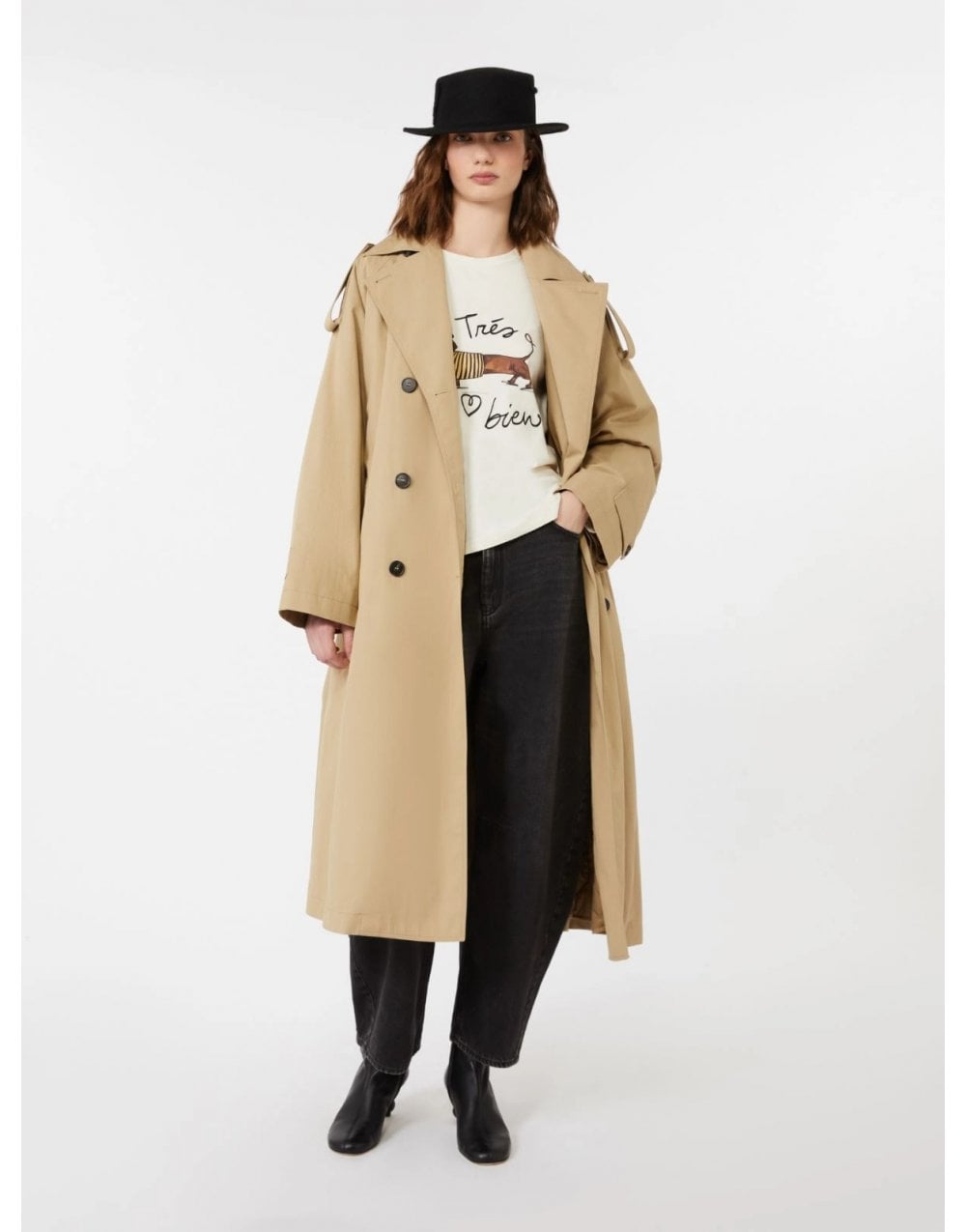 Young Ideas/Henmores - Renoir French Dog T-Shirt - 008 Ecru - XS