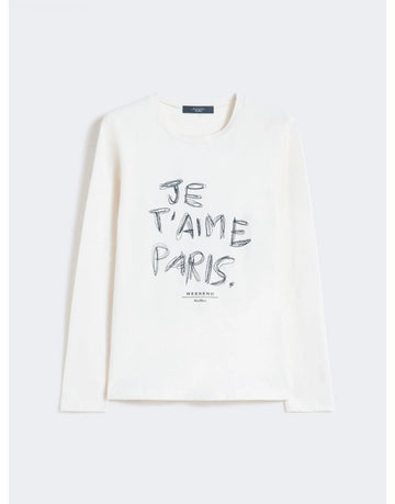 Young Ideas/Henmores - Renoir Je TAime T-Shirt - 005 Ecru - XS