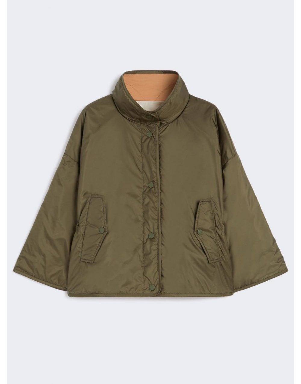 Young Ideas/Henmores - Ronco Wide Sleeve Quilted Jacket - 011 Khaki - 6