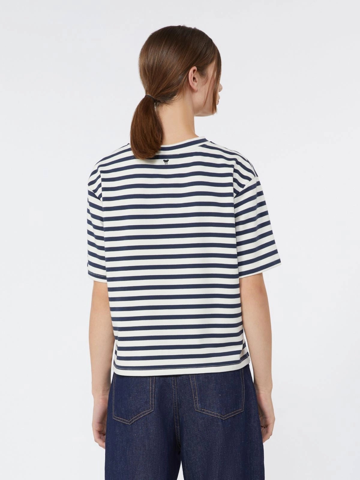 Young Ideas/Henmores - Sabato Striped Sun T-Shirt - 005 Navy Pinstripes - XS