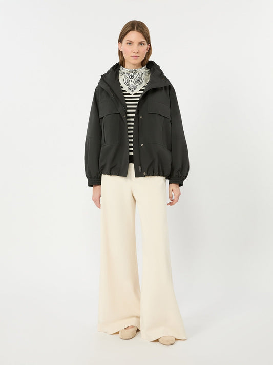 Young Ideas & Henmores -Stecca Striped Boat Neck Knit -019 Black/White -XS