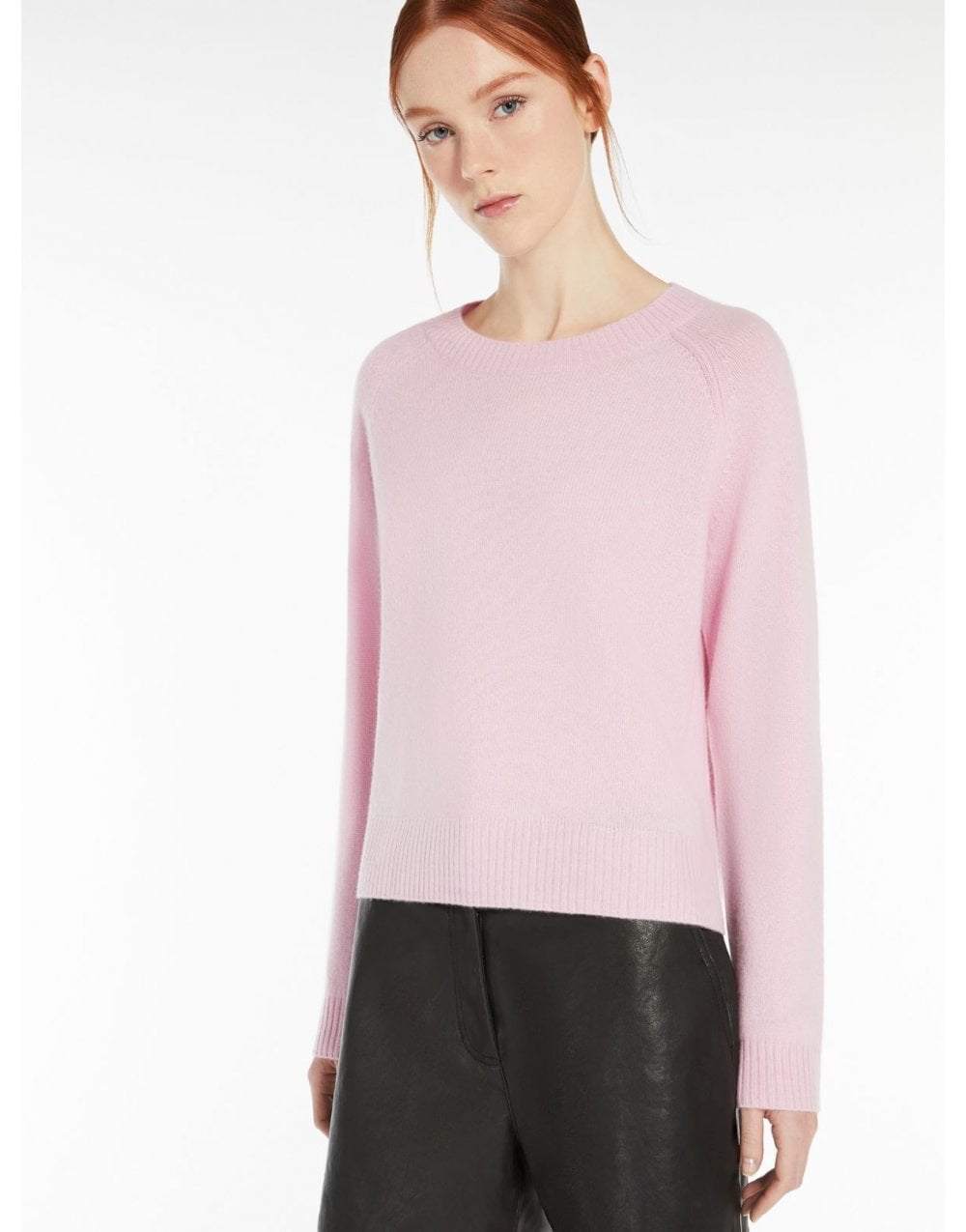 Young Ideas/Henmores - Tago Cashmere Crew Neck Jumper - 001 Pink - XS