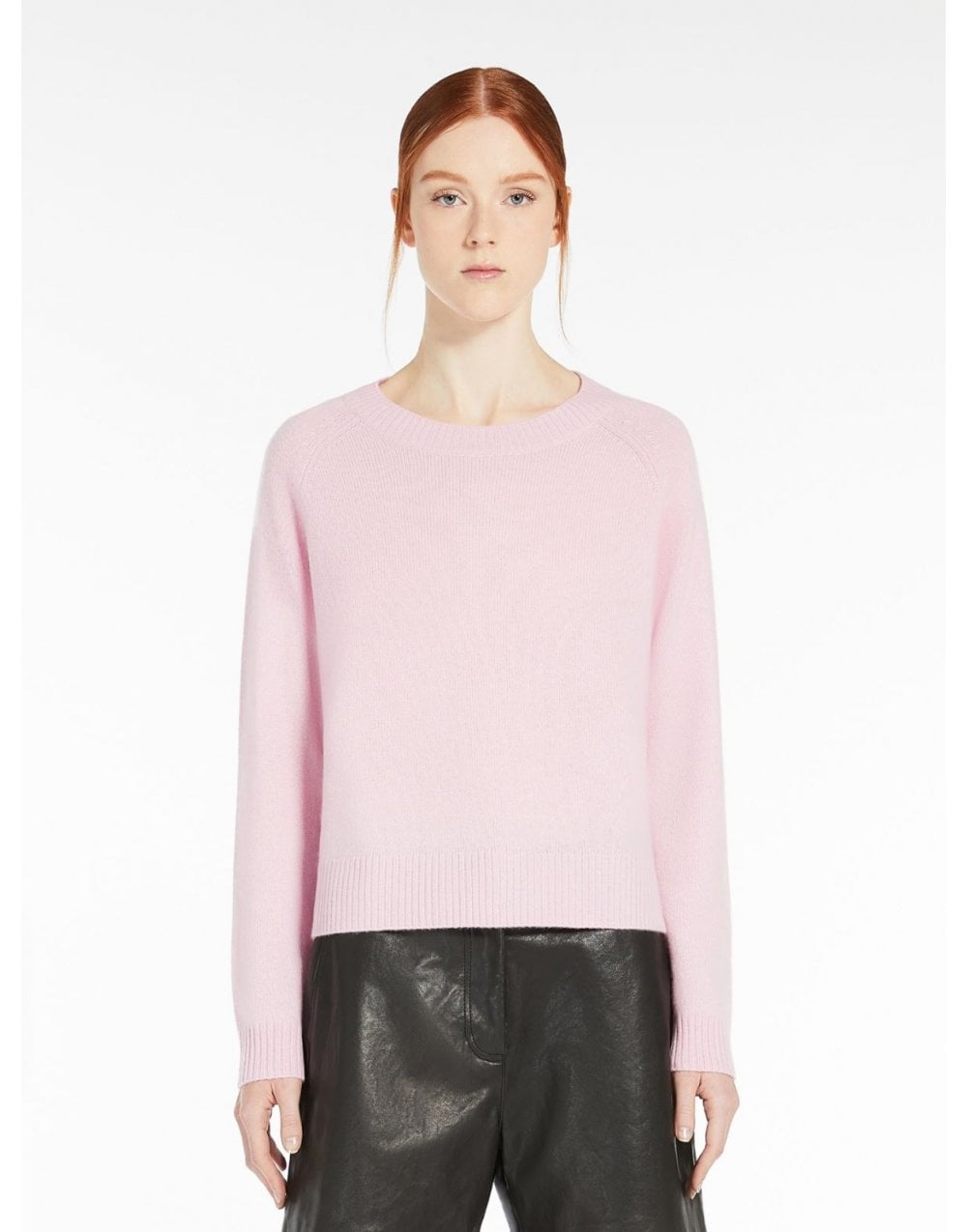 Young Ideas/Henmores - Tago Cashmere Crew Neck Jumper - 001 Pink - XS