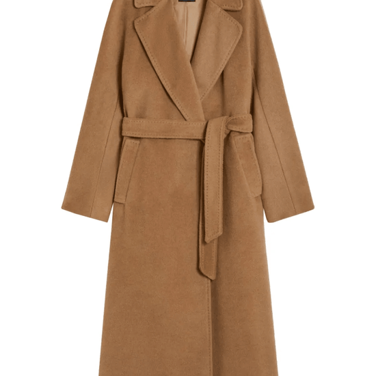 Young Ideas & Henmores - Tempera Belted Wool Coat - 026 Camel - 6
