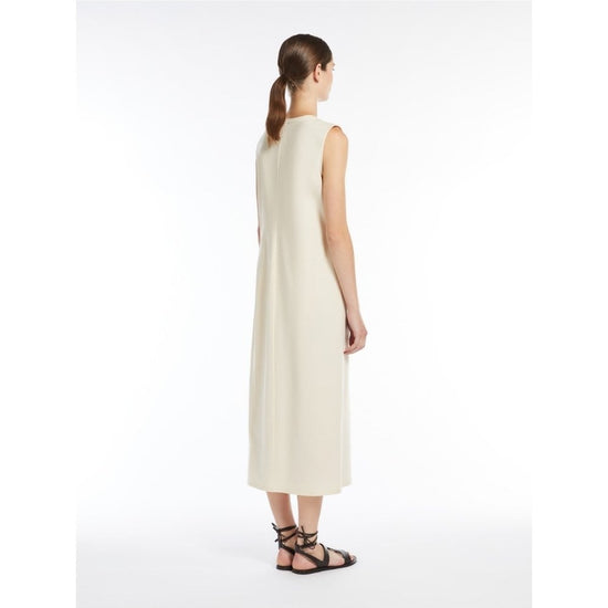 Young Ideas/Henmores - Tenebre Side Ruche Sleeveless Dress - 001 Ivory - XS