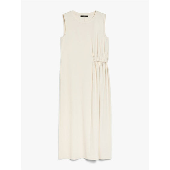 Young Ideas/Henmores - Tenebre Side Ruche Sleeveless Dress - 001 Ivory - XS