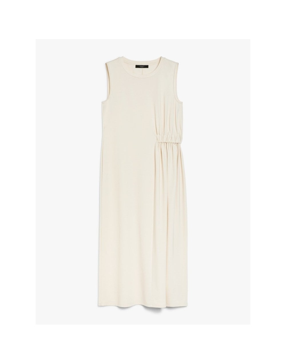Young Ideas/Henmores - Tenebre Side Ruche Sleeveless Dress - 001 Ivory - XS