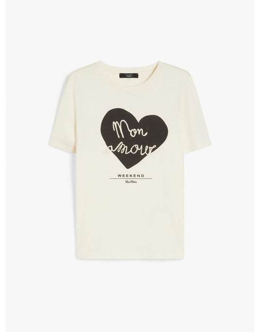 Young Ideas/Henmores - Vello Mon Amour T-Shirt - 005 Ivory - XS