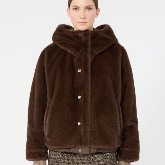 Young Ideas & Henmores -Zanna Short Raincoat -012 Castagna Brown -6