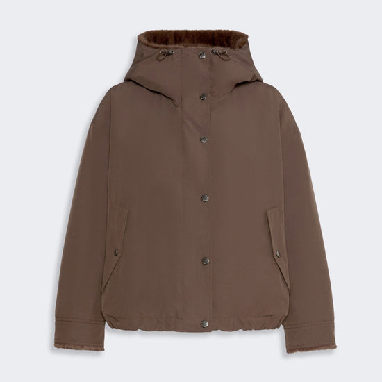 Young Ideas & Henmores -Zanna Short Raincoat -012 Castagna Brown -6