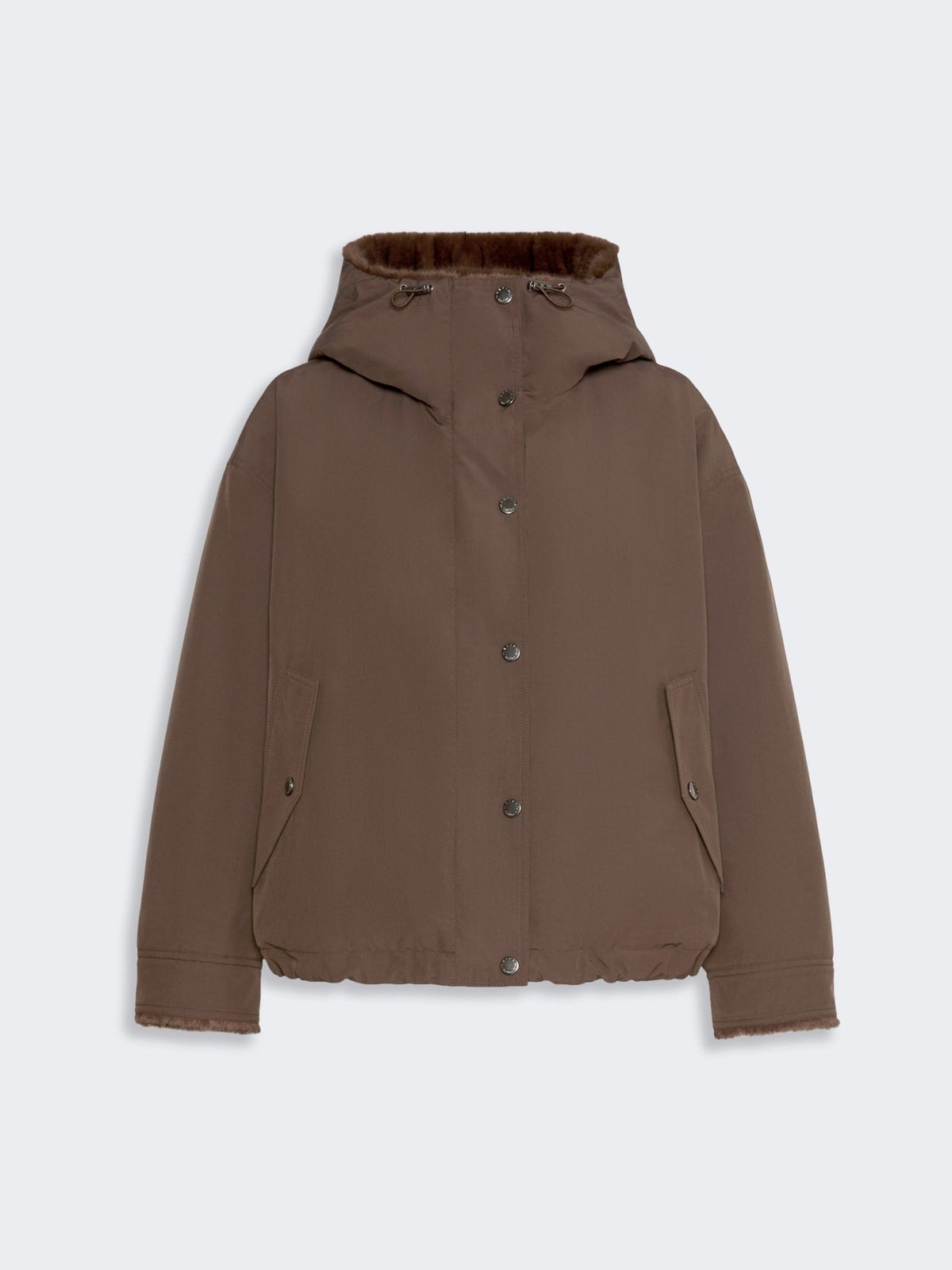 Young Ideas & Henmores -Zanna Short Raincoat -012 Castagna Brown -6