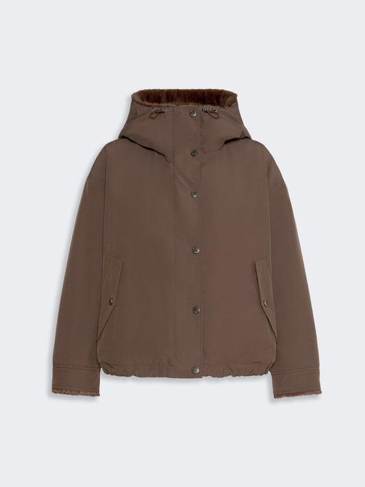 Young Ideas & Henmores -Zanna Short Raincoat -012 Castagna Brown -6