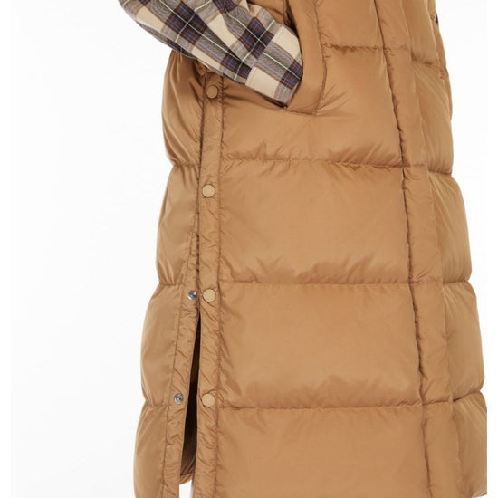 Young Ideas/Henmores - Zimino Quilted Long Gilet - 004 Black - 8