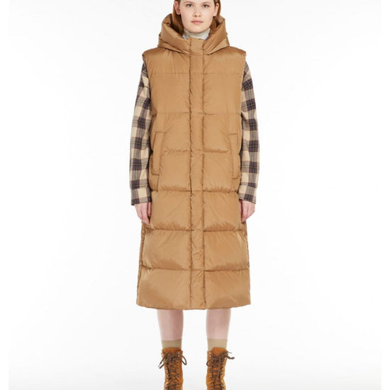 Young Ideas/Henmores - Zimino Quilted Long Gilet - 004 Black - 8